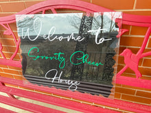 Load image into Gallery viewer, Acrylic Welcome Sign