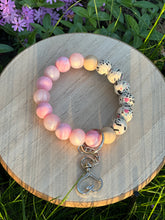 Load image into Gallery viewer, Signature Silicone Beaded Wristlet Keychain