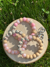 Load image into Gallery viewer, Signature Silicone Beaded Wristlet Keychain