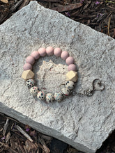 Load image into Gallery viewer, Silicone Beaded Wristlet Keychain