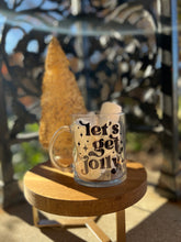Load image into Gallery viewer, Let’s get jolly glass mug