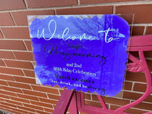 Load image into Gallery viewer, Acrylic Welcome Sign
