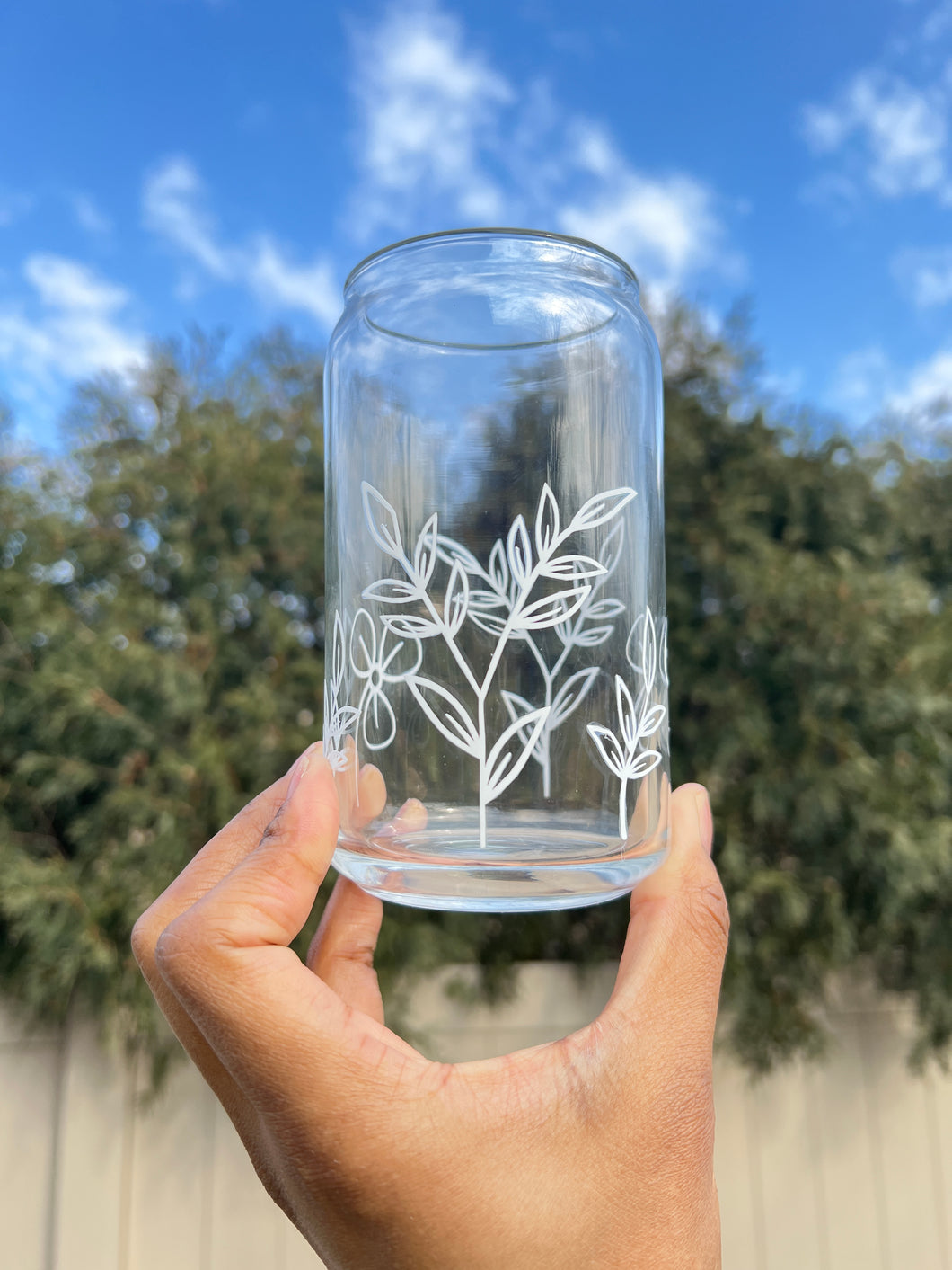Just Keep Growing Can glass