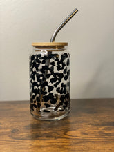 Load image into Gallery viewer, Can Glass-  Cheetah Print
