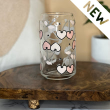 Load image into Gallery viewer, Cherry Hearts Can Glass
