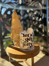 Load image into Gallery viewer, Let’s get jolly glass mug
